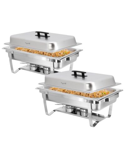 Профессиональная мармитная кастрюля MegaChef 9.5 Quart Stainless Steel Set of 2