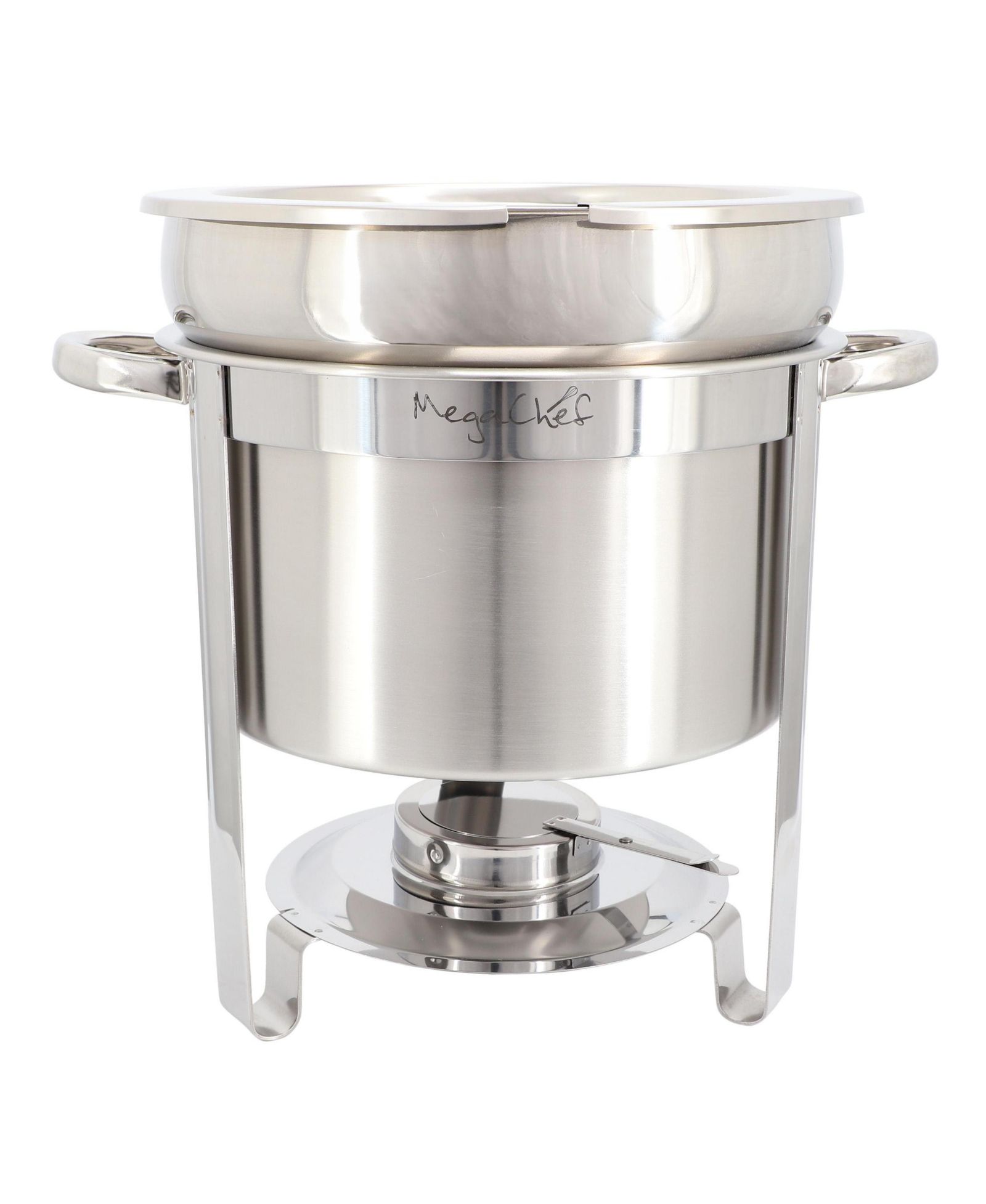 Профессиональная мармита для супа MegaChef 11.6 Quart круглая из нержавеющей стали, серебристая