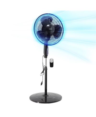 Vie Air 16 Inch 3 Speed Oscillating Stand Fan with Remote Control