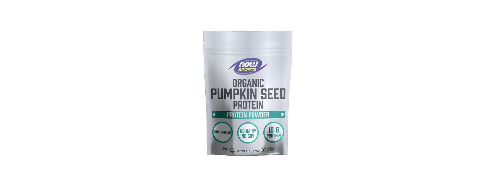 NOW Foods протеиновый порошок из тыквенных семечек, без вкуса, 1 LB