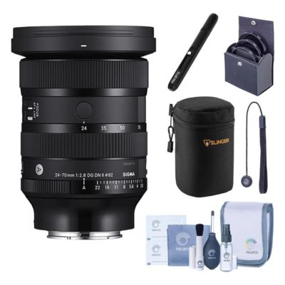 Sigma 24-70mm f/2.8 DG DN II Art Lens for Sony E, Bundle w/Included Value