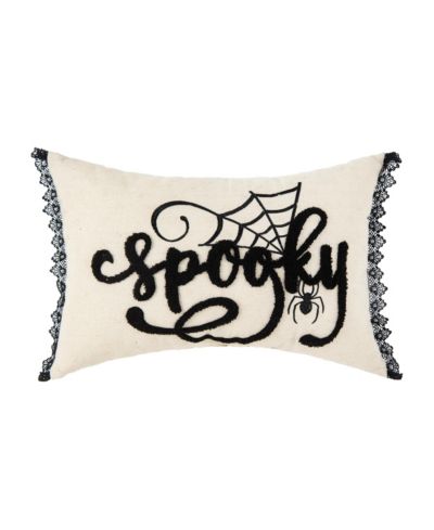 Декоративная подушка C&F Home Spooky Spider Web Halloween Lumbar Accent 14" x 22"