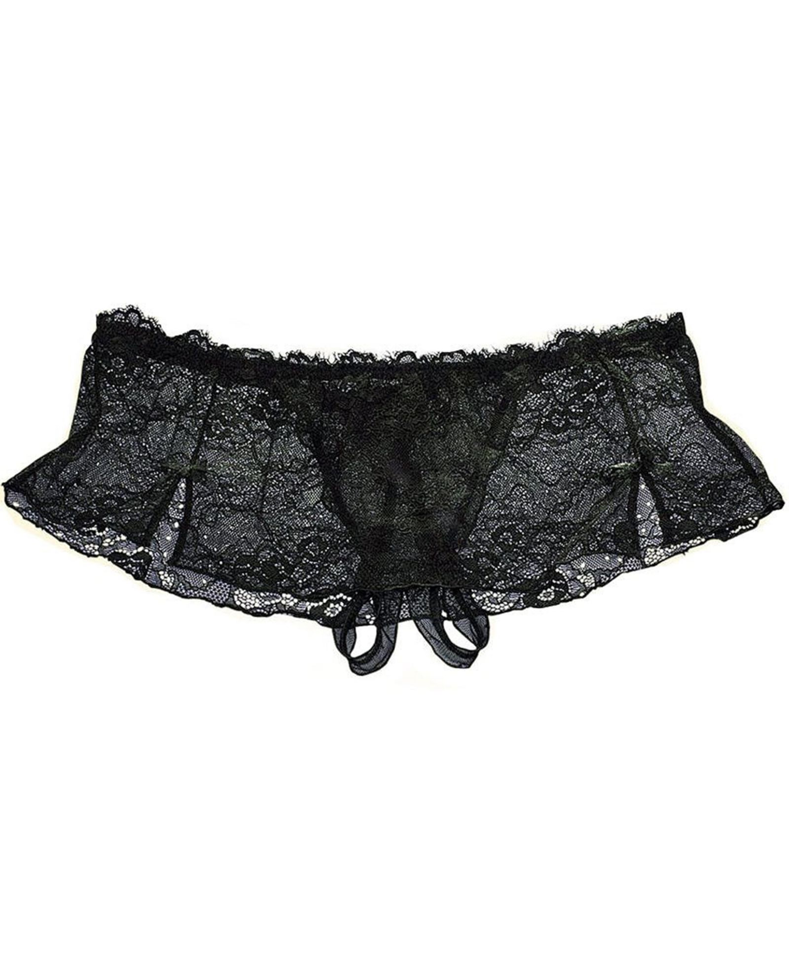 Женская юбка LASCANA Black Transparent Lace
