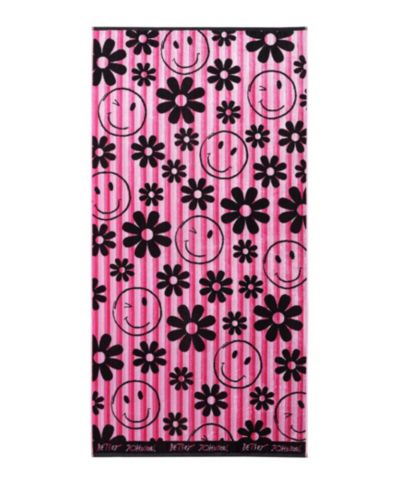 Пляжное полотенце Betsey Johnson Smiley Daisy из хлопкового смеси, 36" x 72"
