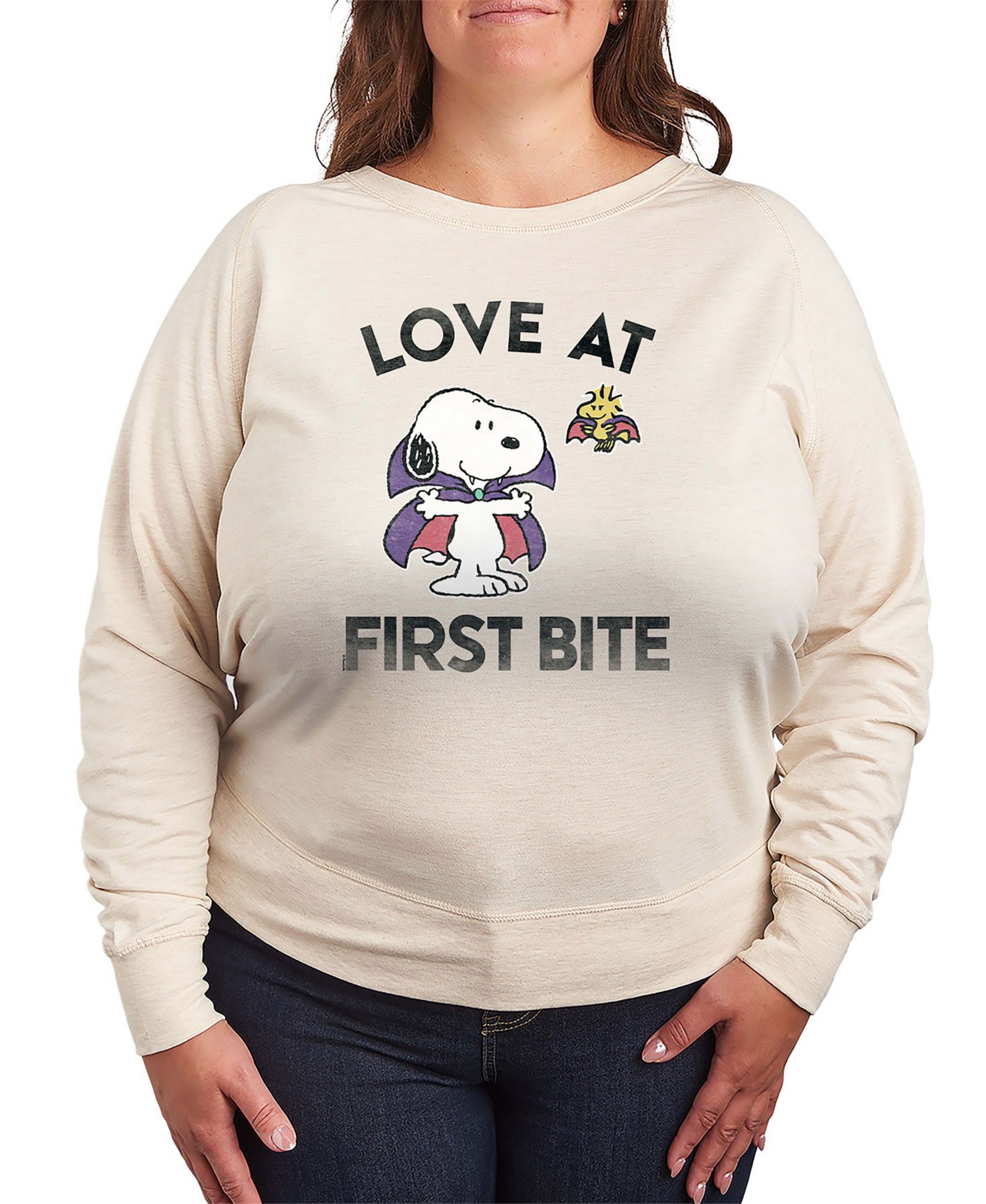Hybrid Apparel Plus Size футболка с длинным рукавом Woodstock и Snoopy