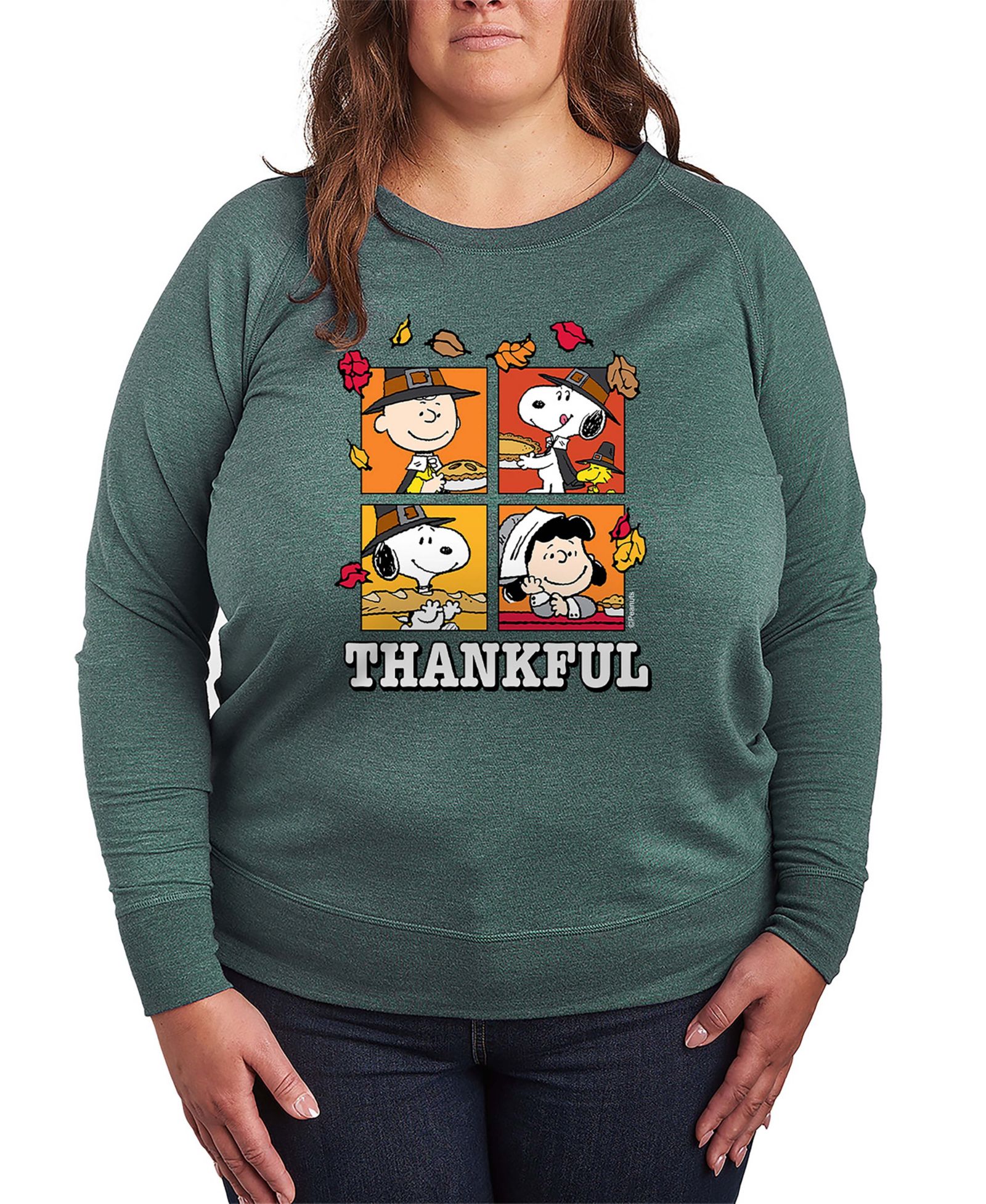 Hybrid Apparel Peanuts Gang футболка с длинным рукавом Plus Size