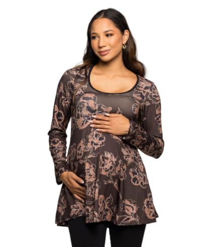 Женский туник-топ 24seven Comfort Apparel Maternity Long Sleeve