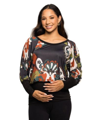 Женский топ 24seven Comfort Apparel Maternity Scoop Neck