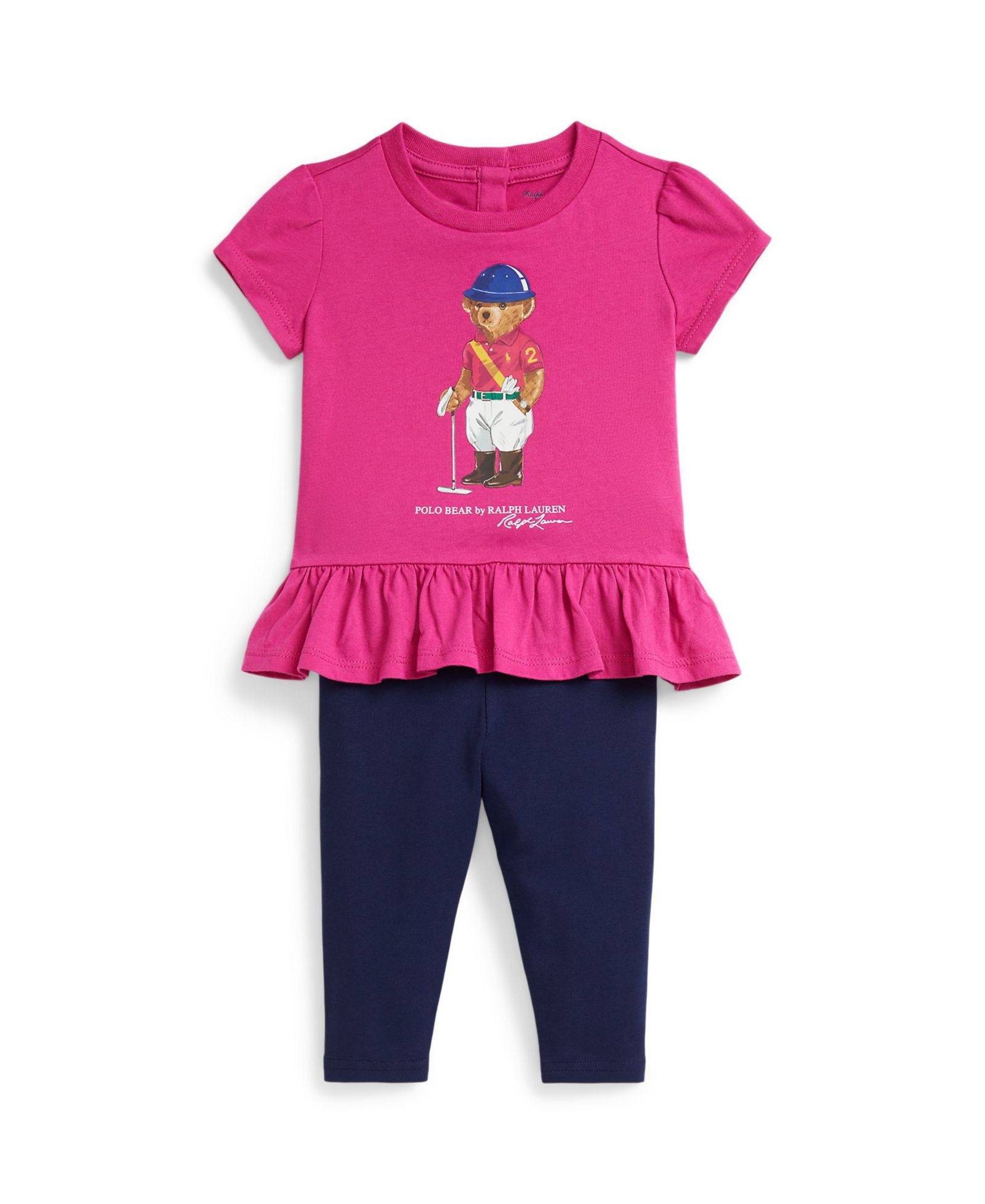 Polo Ralph Lauren Детский комплект из топа Polo Bear и леггинсов, 2-Piece Set