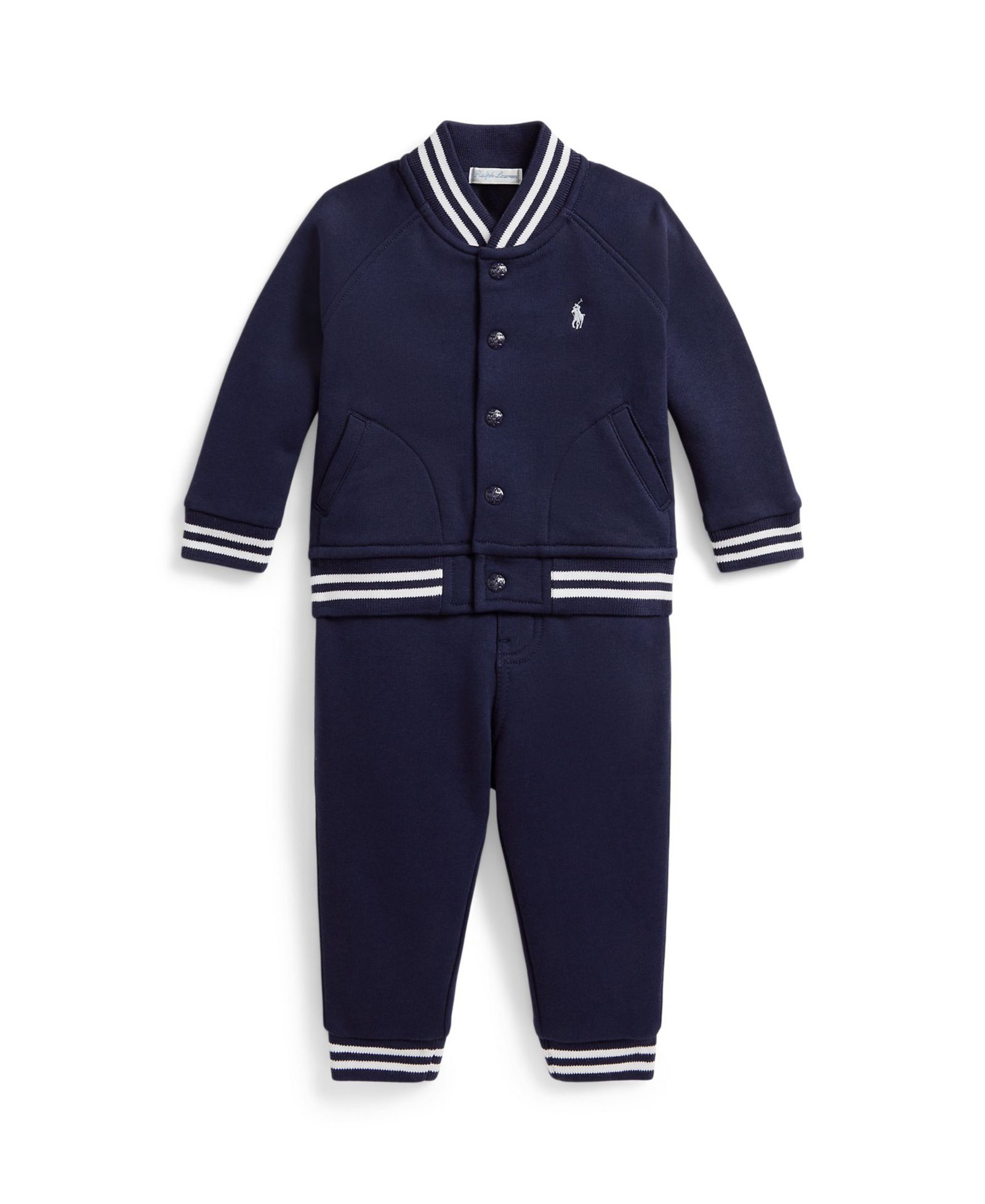 Polo Ralph Lauren Baby Boys' Baseball Jacket and Jogger Pants, 2-Piece Set