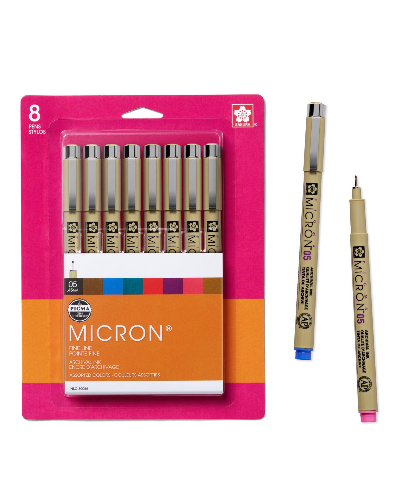 Набор ручек Sakura Pigma Micron Fineliner 05 Assorted, 8 Count