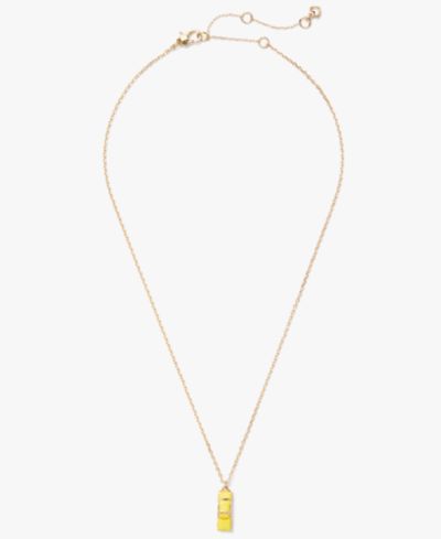 Подвеска-кулон kate spade new york Cubic Zirconia Taxi Pendant Chain