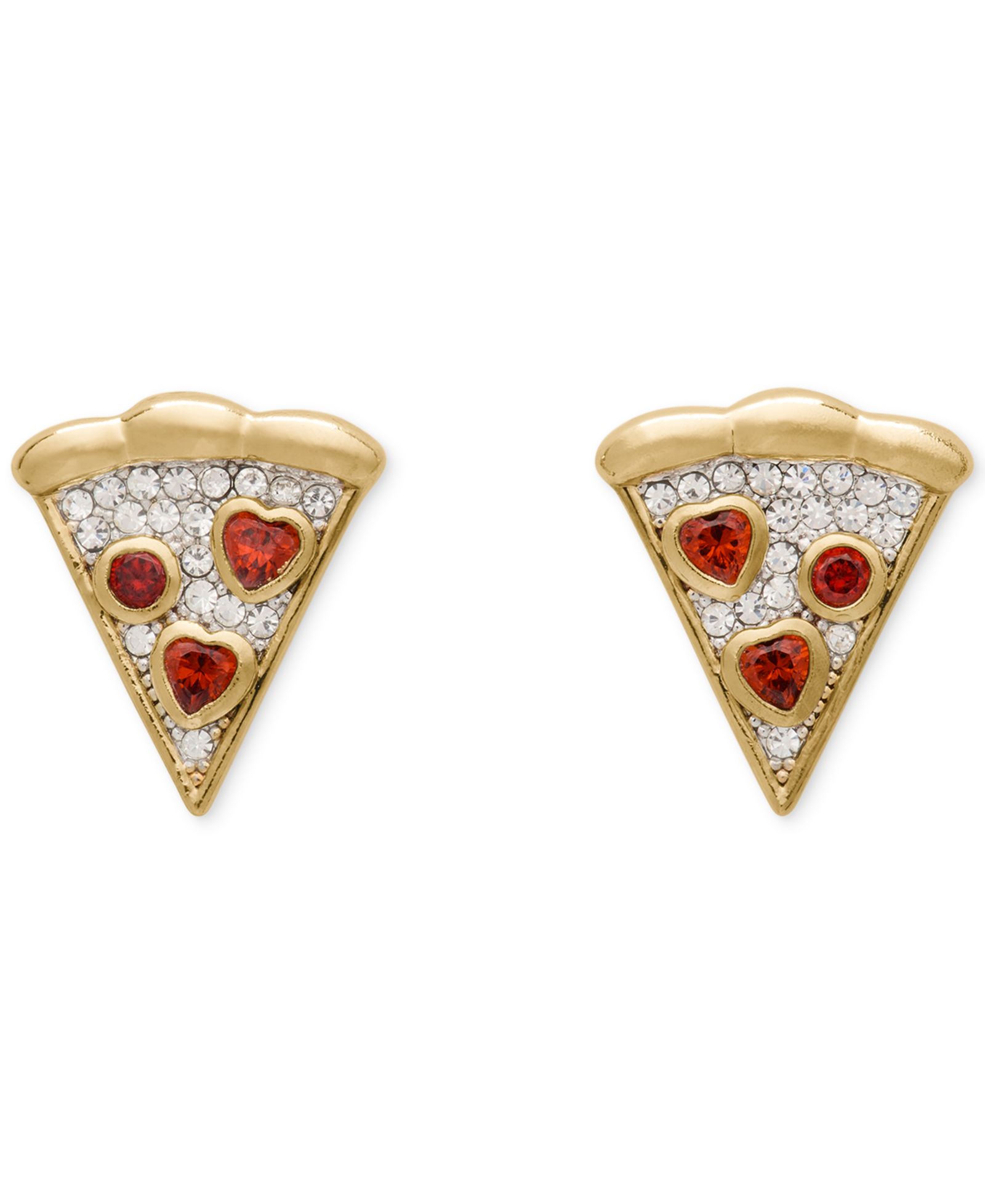 kate spade new york Cubic Zirconia Pizza My Heart Stud Earrings