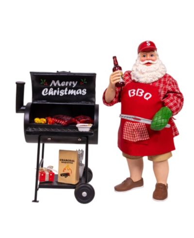Фигурка Santa Barbecue Grill Kurt Adler 10.75"