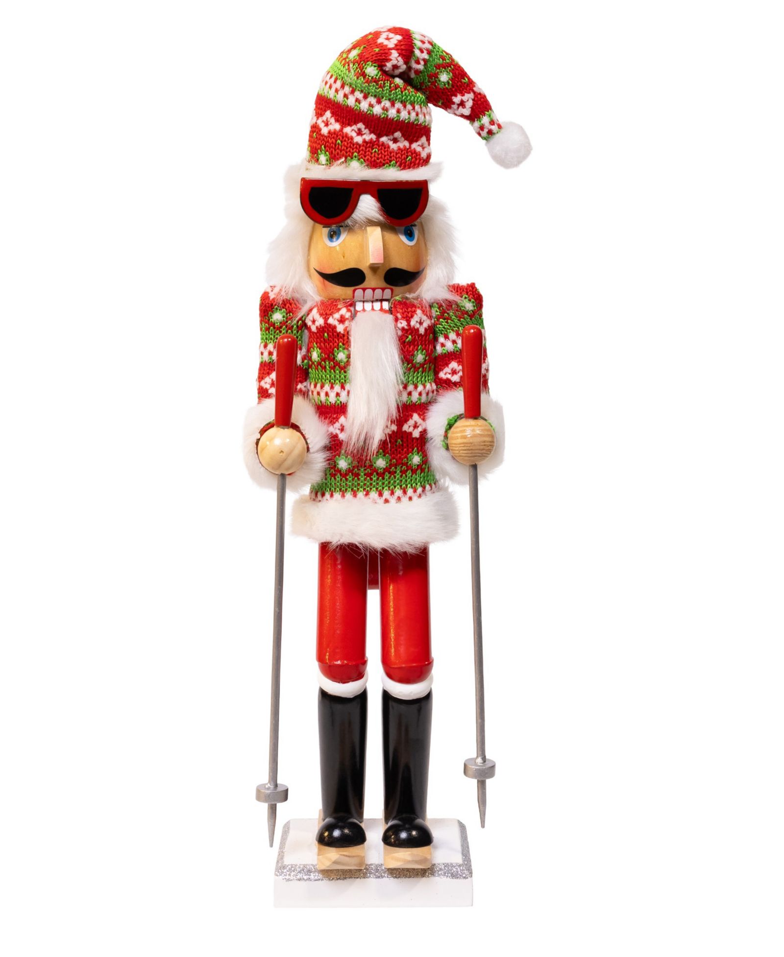 Рождественская фигурка Санта-Клаус Kurt Adler Ski Santa 15"