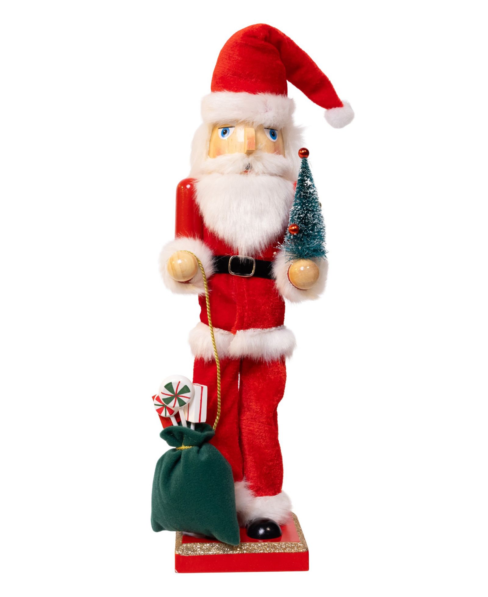 Kurt Adler Delightful 15" Santa with Gifts and Tree Nutcracker