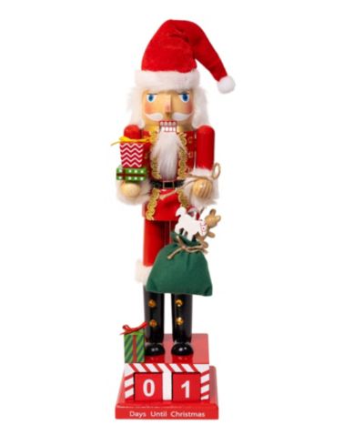 Kurt Adler деревянный календарь Санта Claus Nutcracker 15"