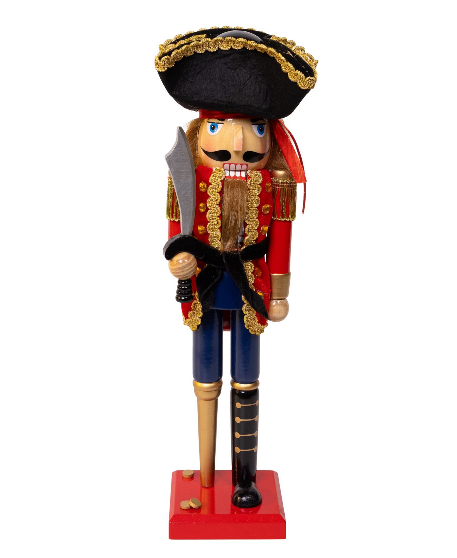 Щелкунчик Kurt Adler 15" Pirate Nutcracker with Peg Leg