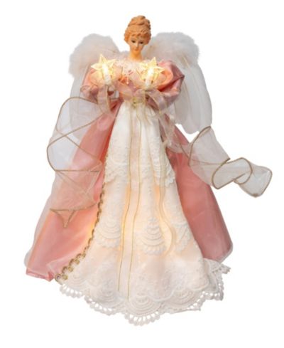 Kurt Adler Елочное украшение Angel Tree Topper 14" с 10 лампами