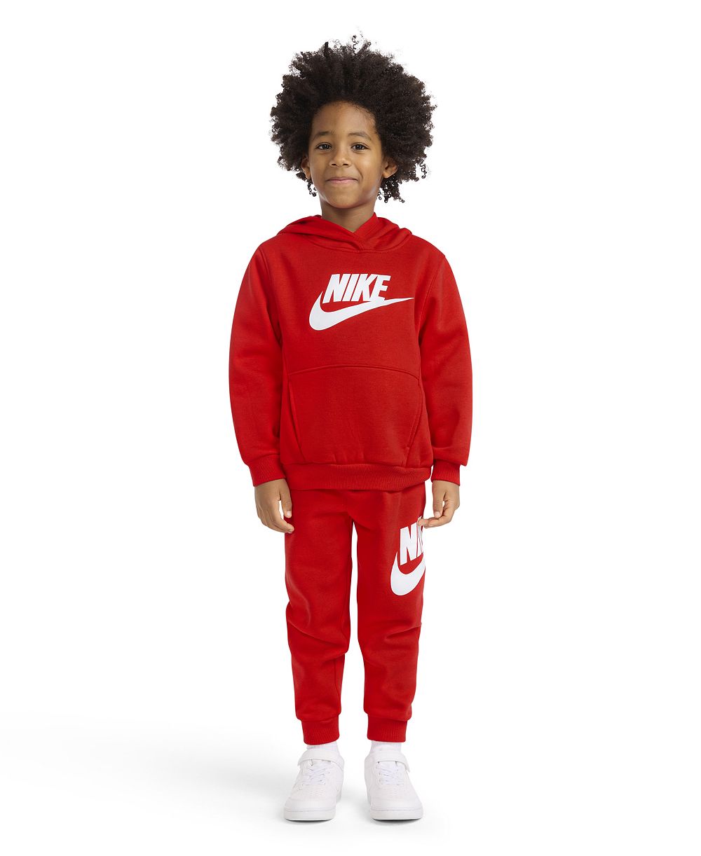 Детский комплект Nike Boys' 4-7 Club из флисового лонгслива с капюшоном и джоггеров, 2 предмета