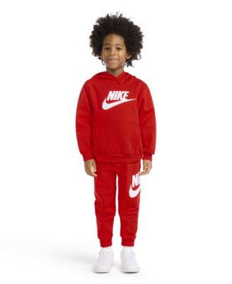 Детский комплект Nike Boys' 4-7 Club из флисового лонгслива с капюшоном и джоггеров, 2 предмета