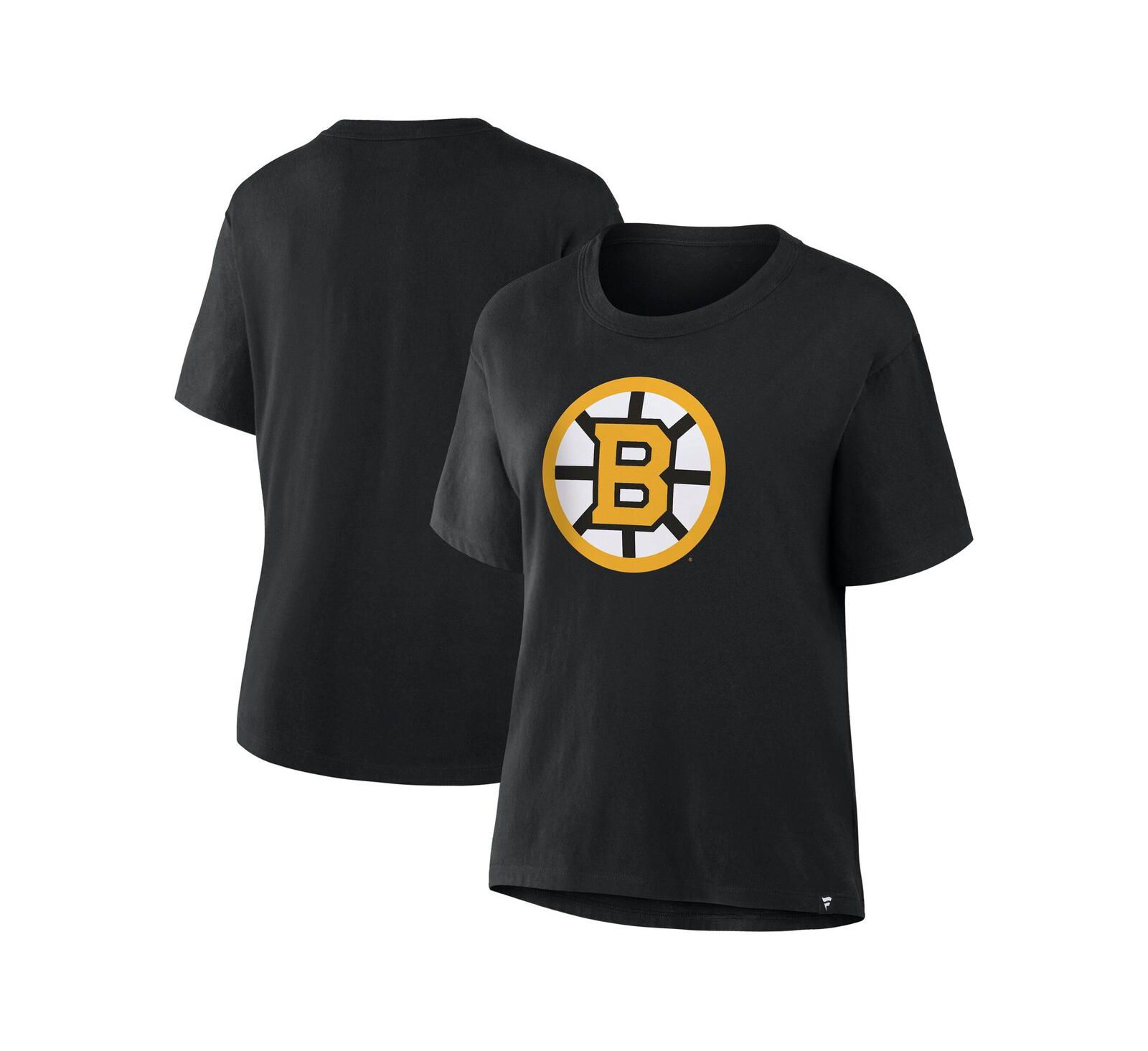 Fanatics Женская Black Boston Bruins Primary Logo Legacy T-Shirt