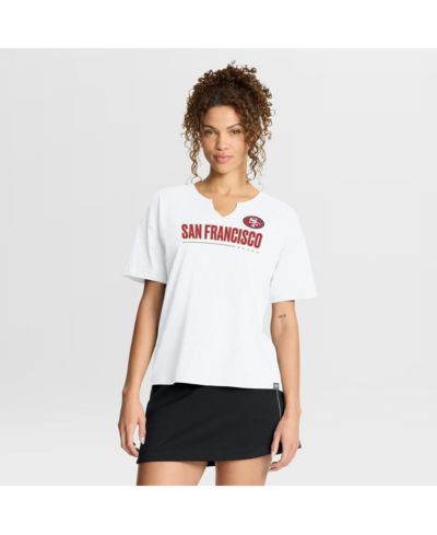 Женская футболка Fanatics White San Francisco 49ers Redzone Slub Boxy