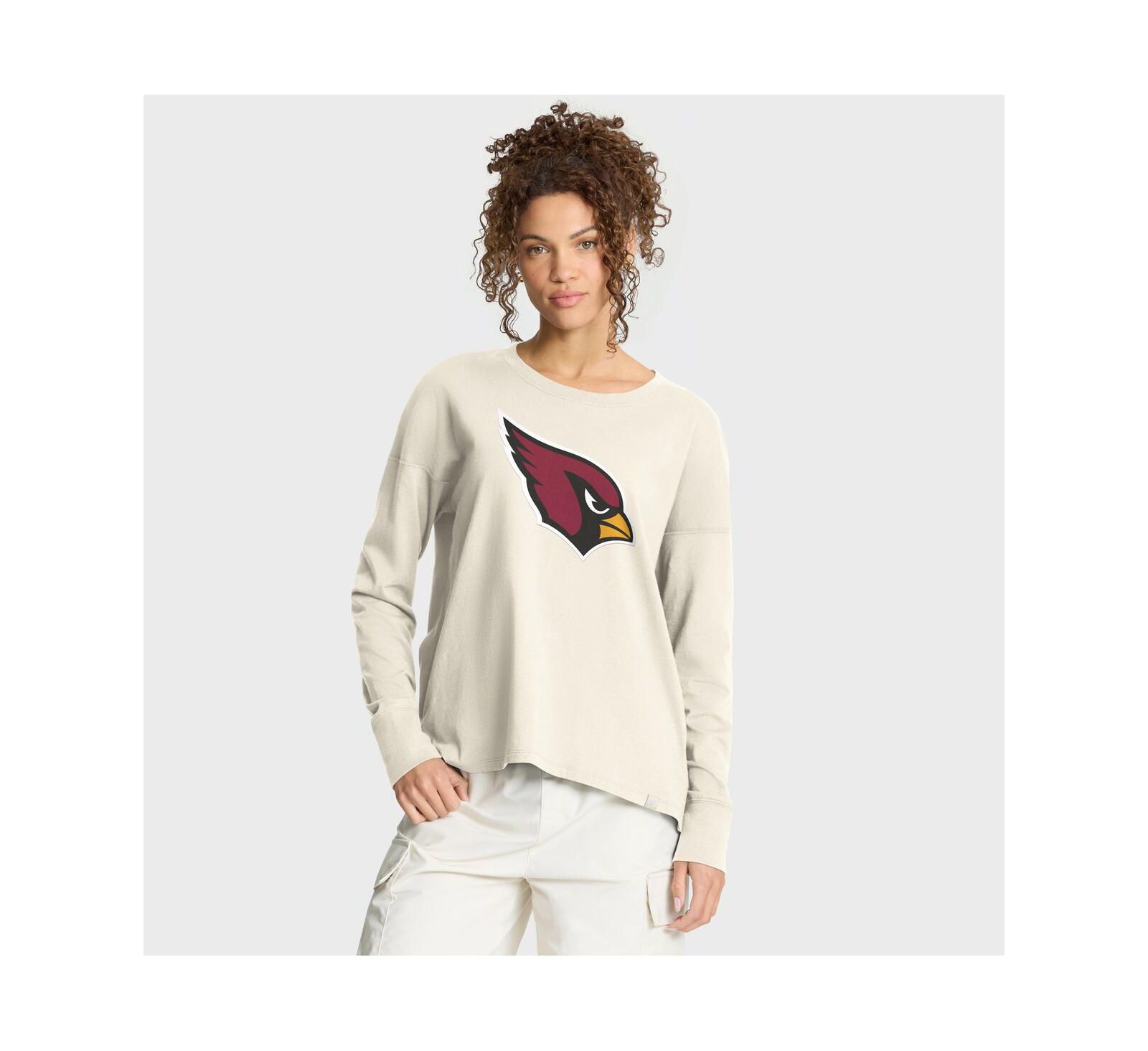 Fanatics Женская футболка Arizona Cardinals Dove Legacy с длинным рукавом, кремовая