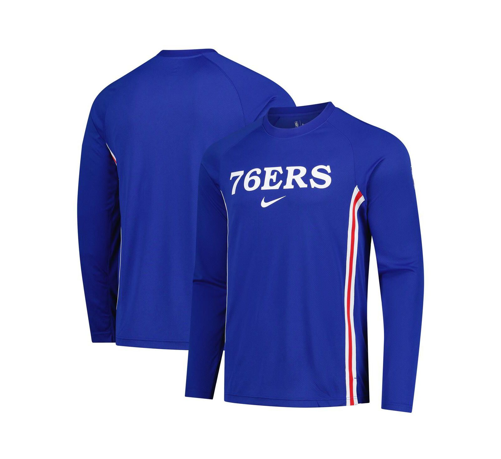 Nike Men's Royal Philadelphia 76ers 2025/26 Authentic Pre-Game Legend Dri-FIT Long Sleeve Shooting T-Shirt