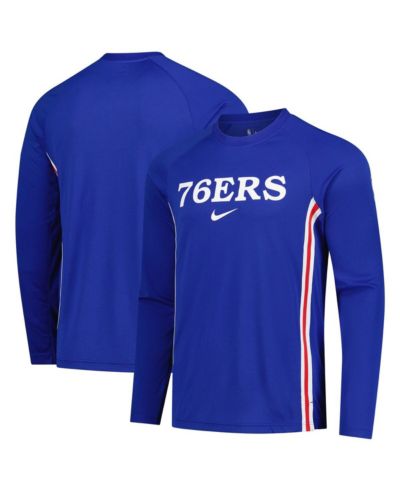 Nike Men's Royal Philadelphia 76ers 2025/26 Authentic Pre-Game Legend Dri-FIT Long Sleeve Shooting T-Shirt