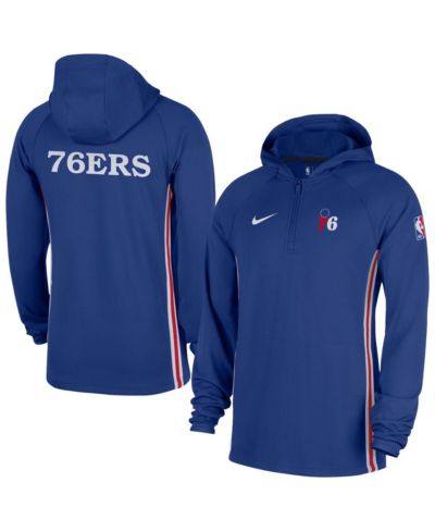 Мужское худи Nike Philadelphia 76ers Authentic on Court Zone Quarter-Zip Dri-FIT, синее