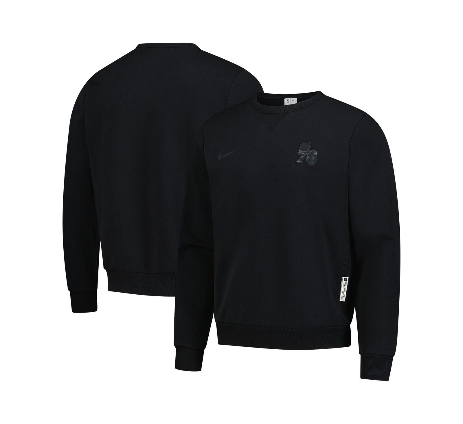 Мужская толстовка Nike Philadelphia 76ers Authentic Standard Issue Travel Dri-FIT Black