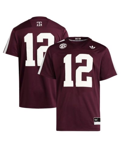 Мужская джерси Adidas 12 Maroon Texas A&M Aggies Premier Strategy