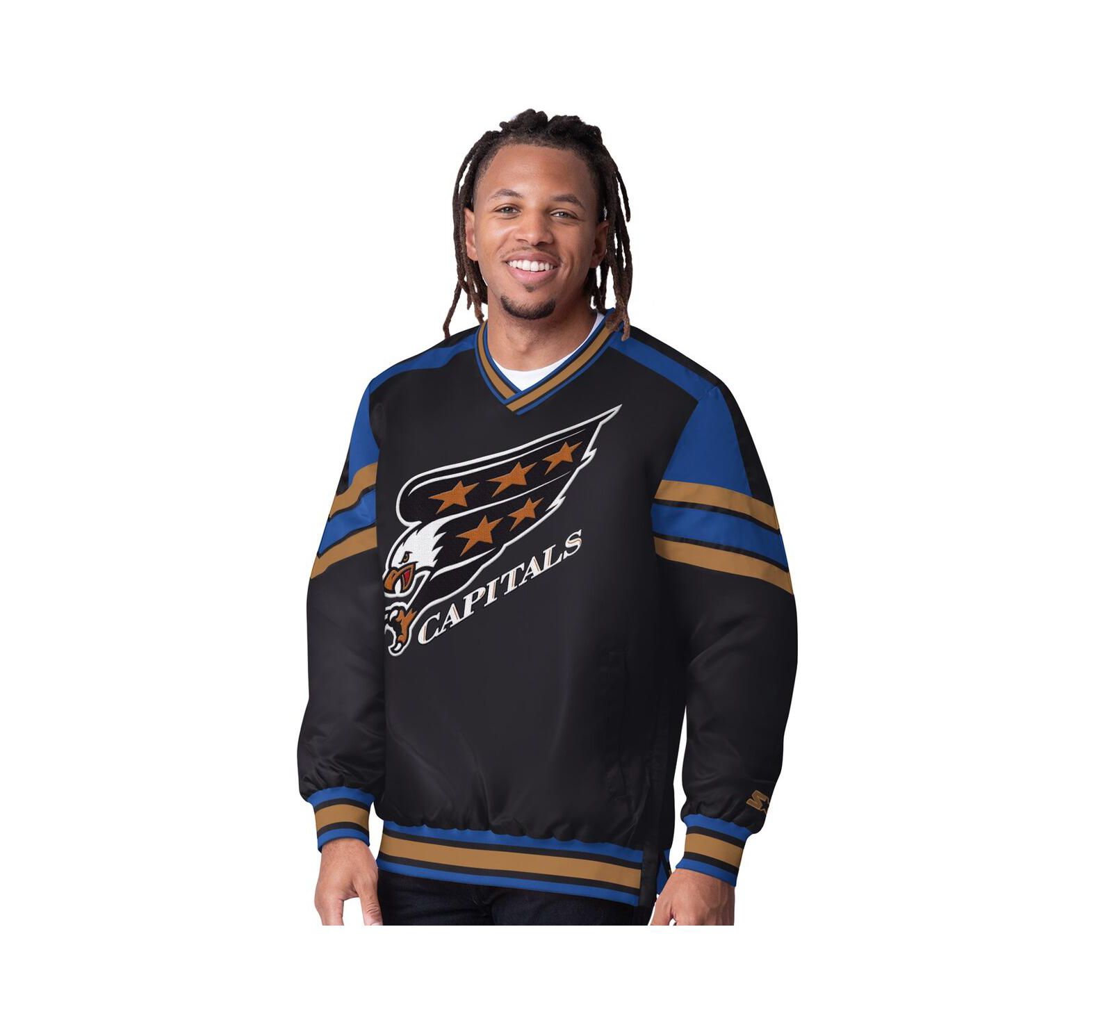 Starter Мужская куртка-толстовка Washington Capitals Black V-Neck