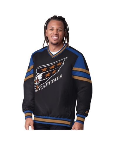 Starter Мужская куртка-толстовка Washington Capitals Black V-Neck