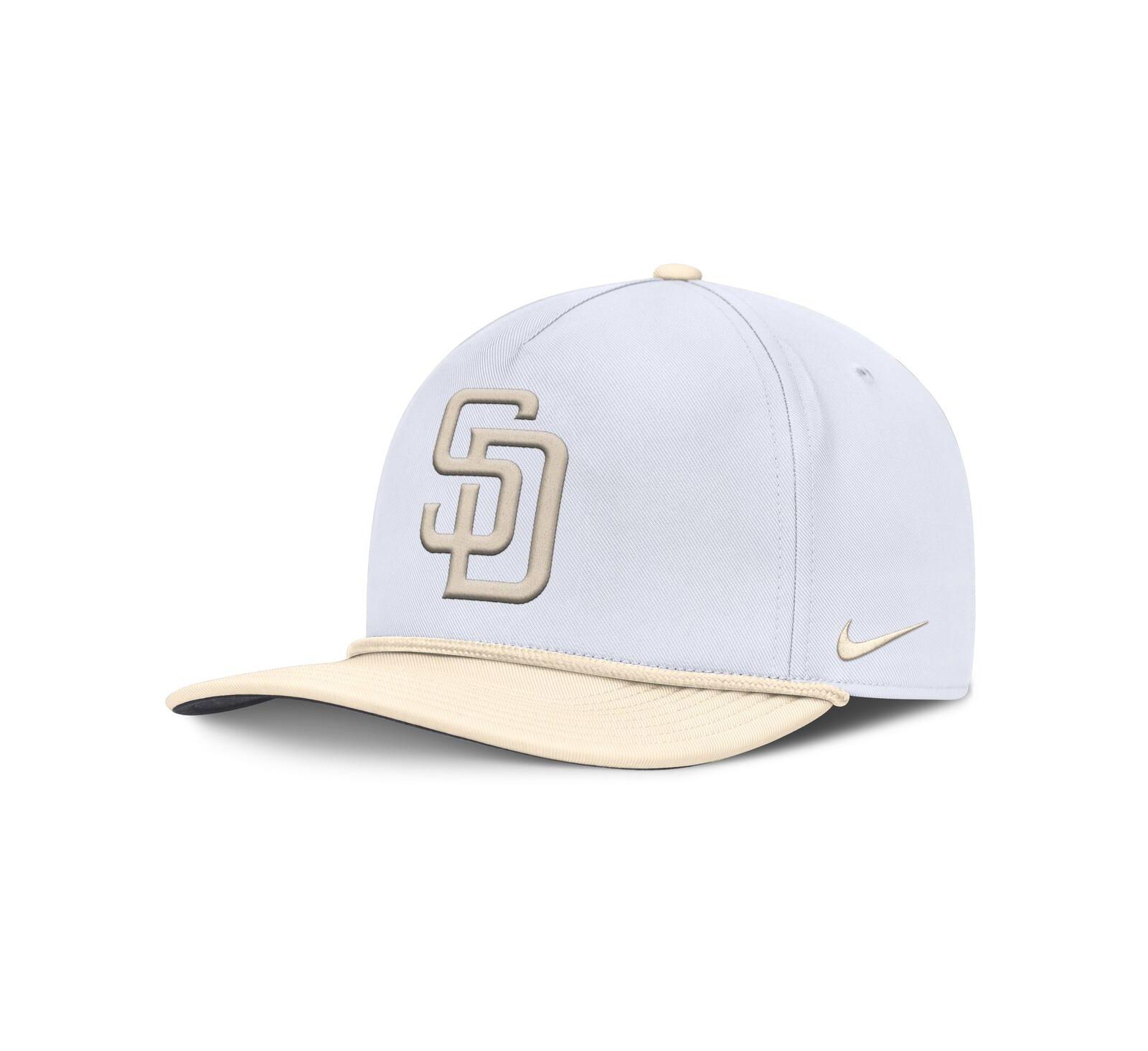 Nike Мужская белая/кремовая кепка Snapback San Diego Padres Pro Performance