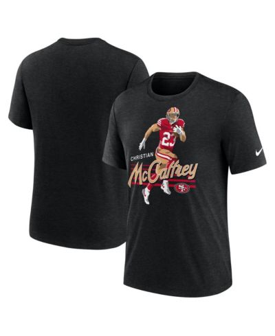 Футболка Nike Men's Christian McCaffrey Heather Black San Francisco 49ers Player Graphic