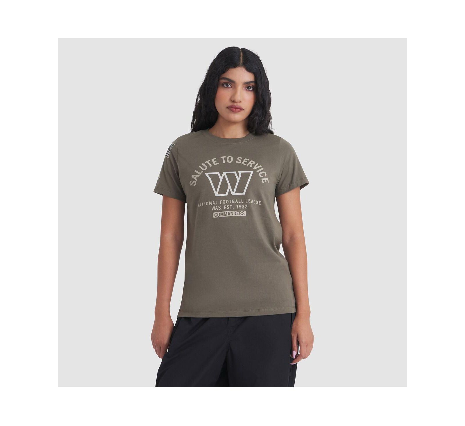 Nike Women's Olive Washington Commanders 2025 Salute to Service Sideline T-Shirt