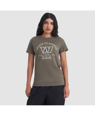 Женская футболка Nike Olive Washington Commanders 2025 Salute to Service