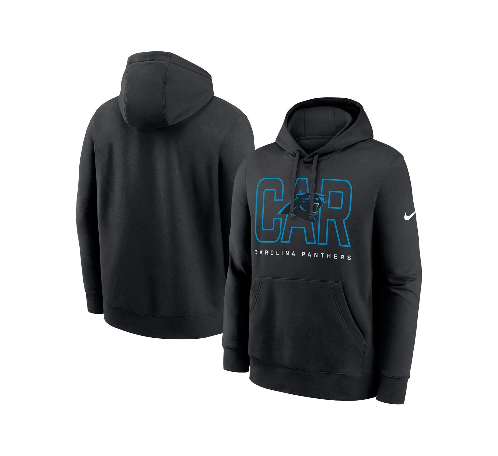 Nike Мужской черный худи Nike Carolina Panthers Busted Play Club Fleece