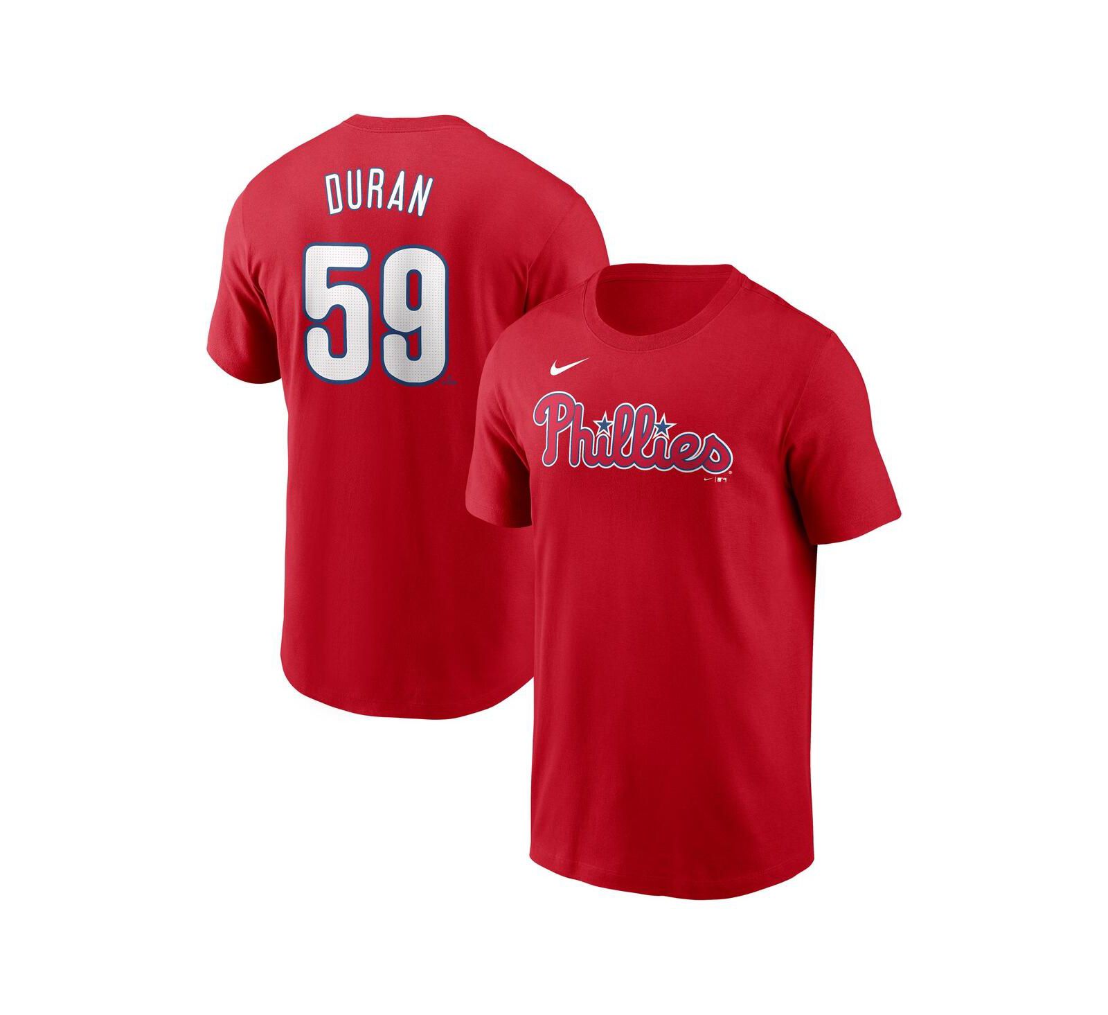 Nike Мужская футболка Nike Men's Jhoan Duran Red Philadelphia Phillies Fuse