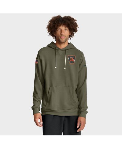 Nike Men's Olive Cincinnati Bengals Big & Tall 2025 Salute to Service Sideline Dominant Force Dri-FIT Hoodie