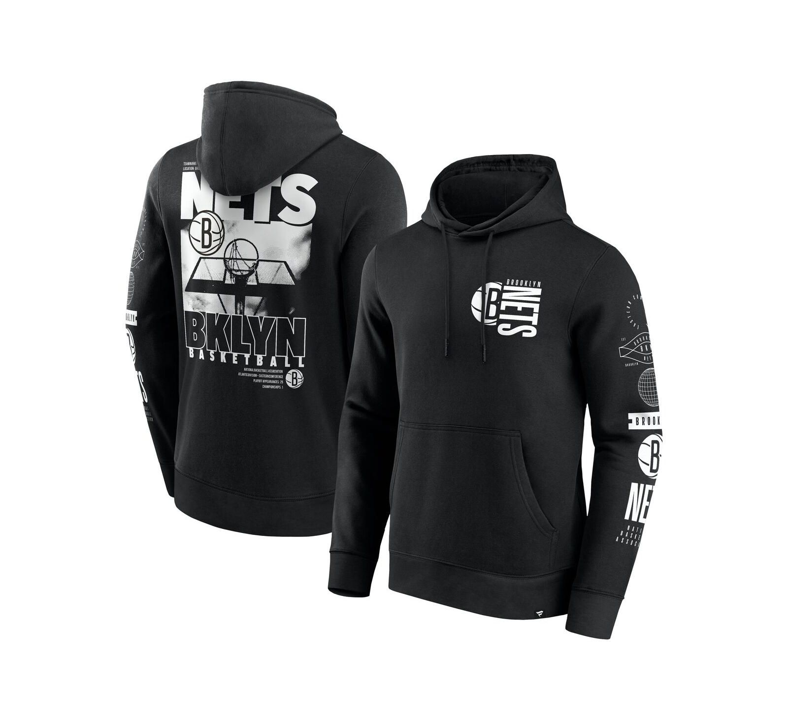 Fanatics Мужское худи Brooklyn Nets Black