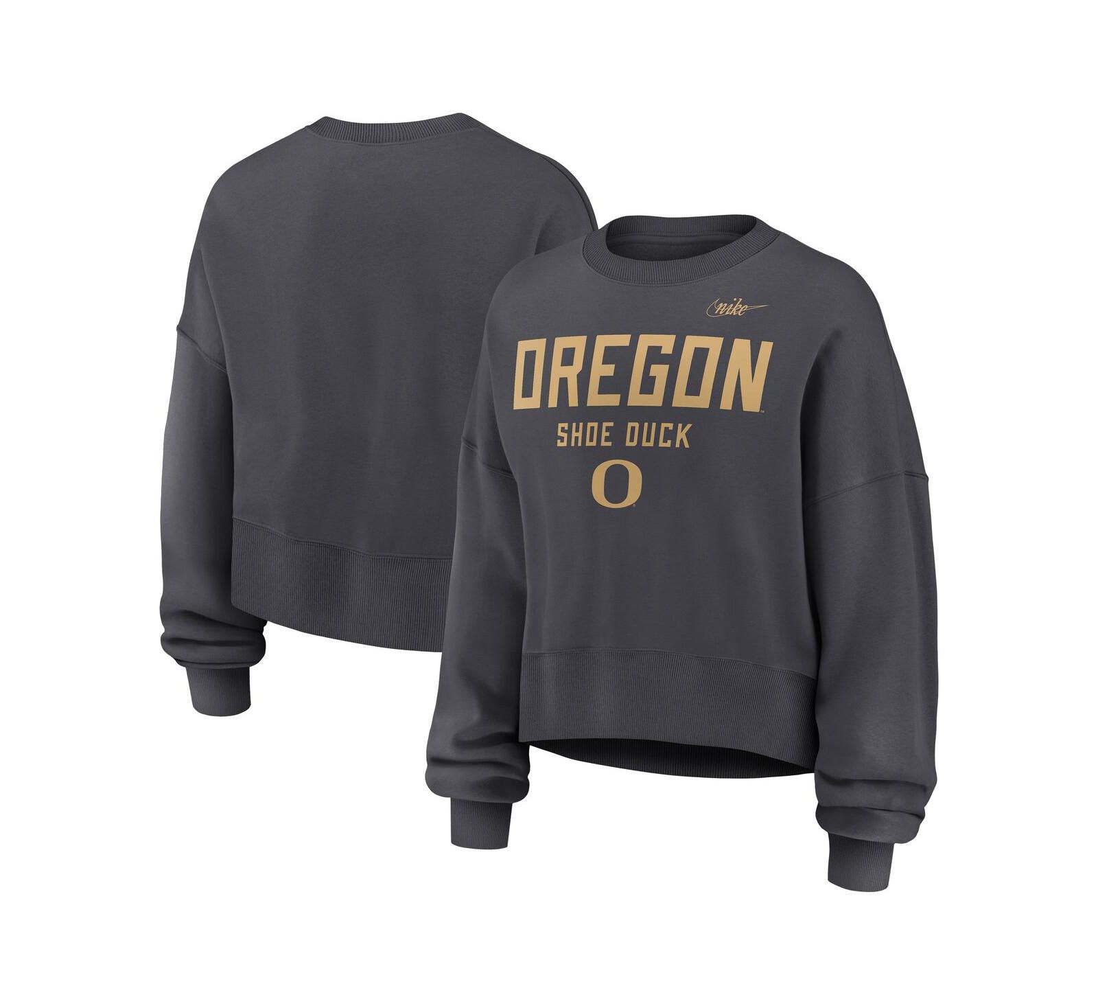 Nike женский свитшот Oregon Ducks, угольный цвет