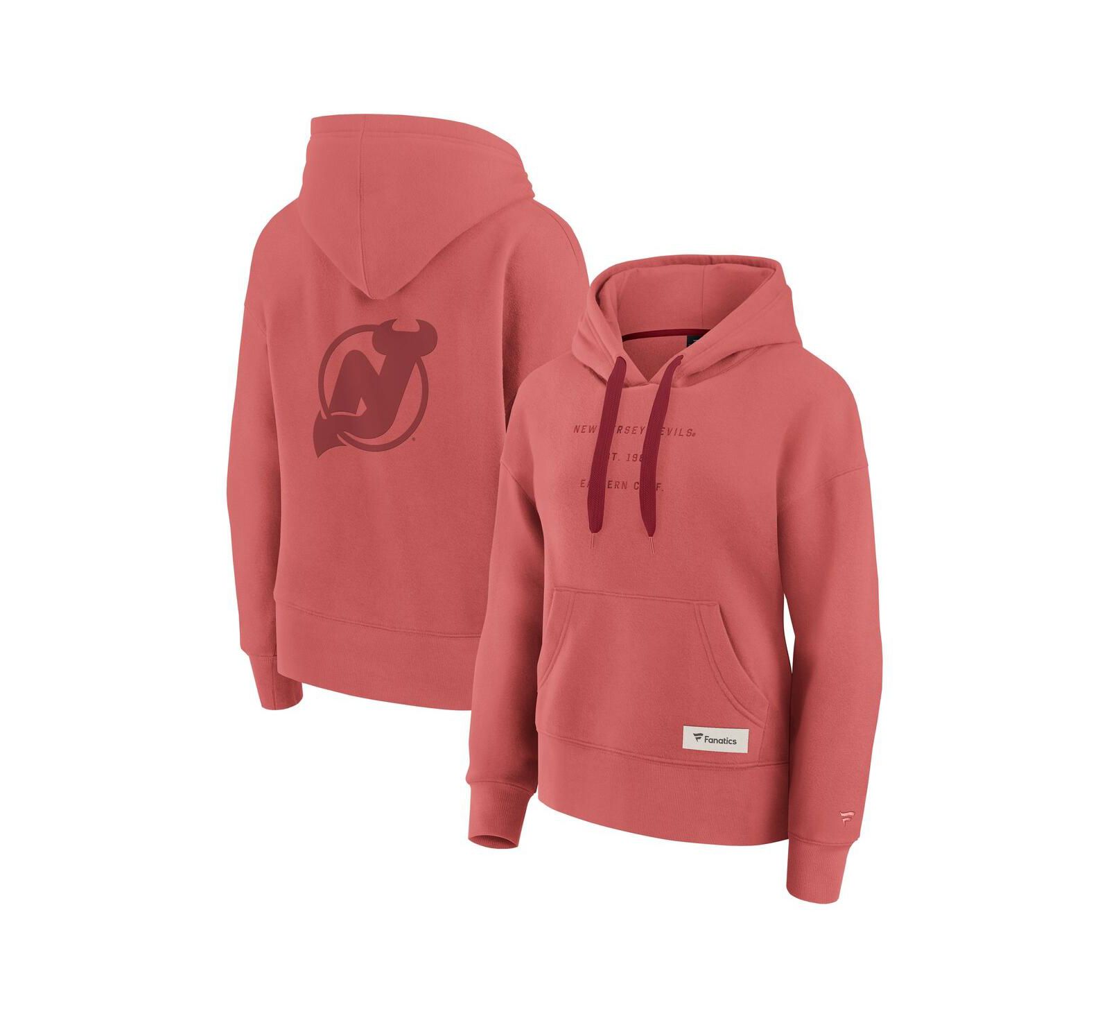 Женское красное худи Fanatics New Jersey Devils Elements Future Ground Pullover