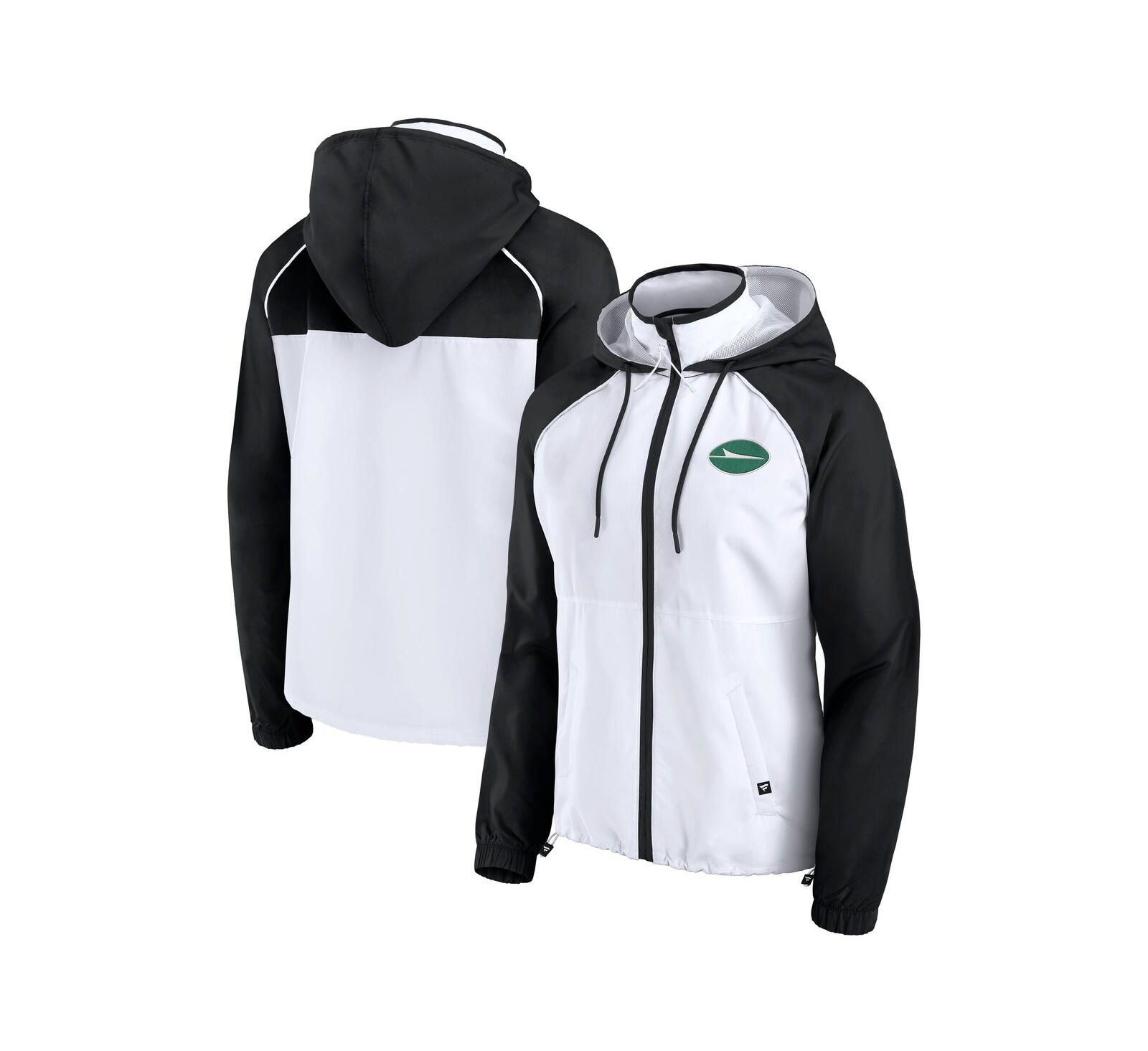 Женская анорак-худи Fanatics White New York Jets Full-Zip