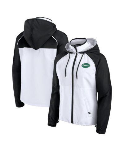 Женская анорак-худи Fanatics White New York Jets Full-Zip
