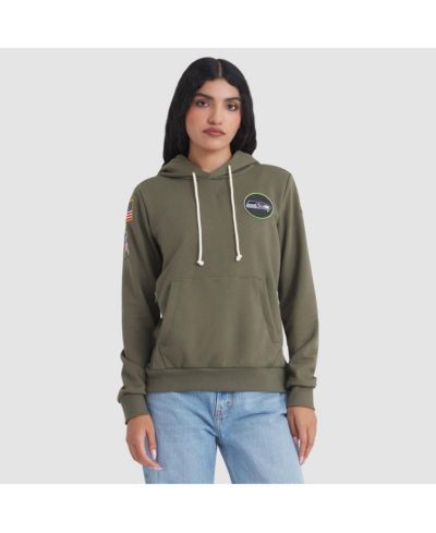 Худи Nike Women's Seattle Seahawks 2025 Salute to Service Dri-FIT, оливковый