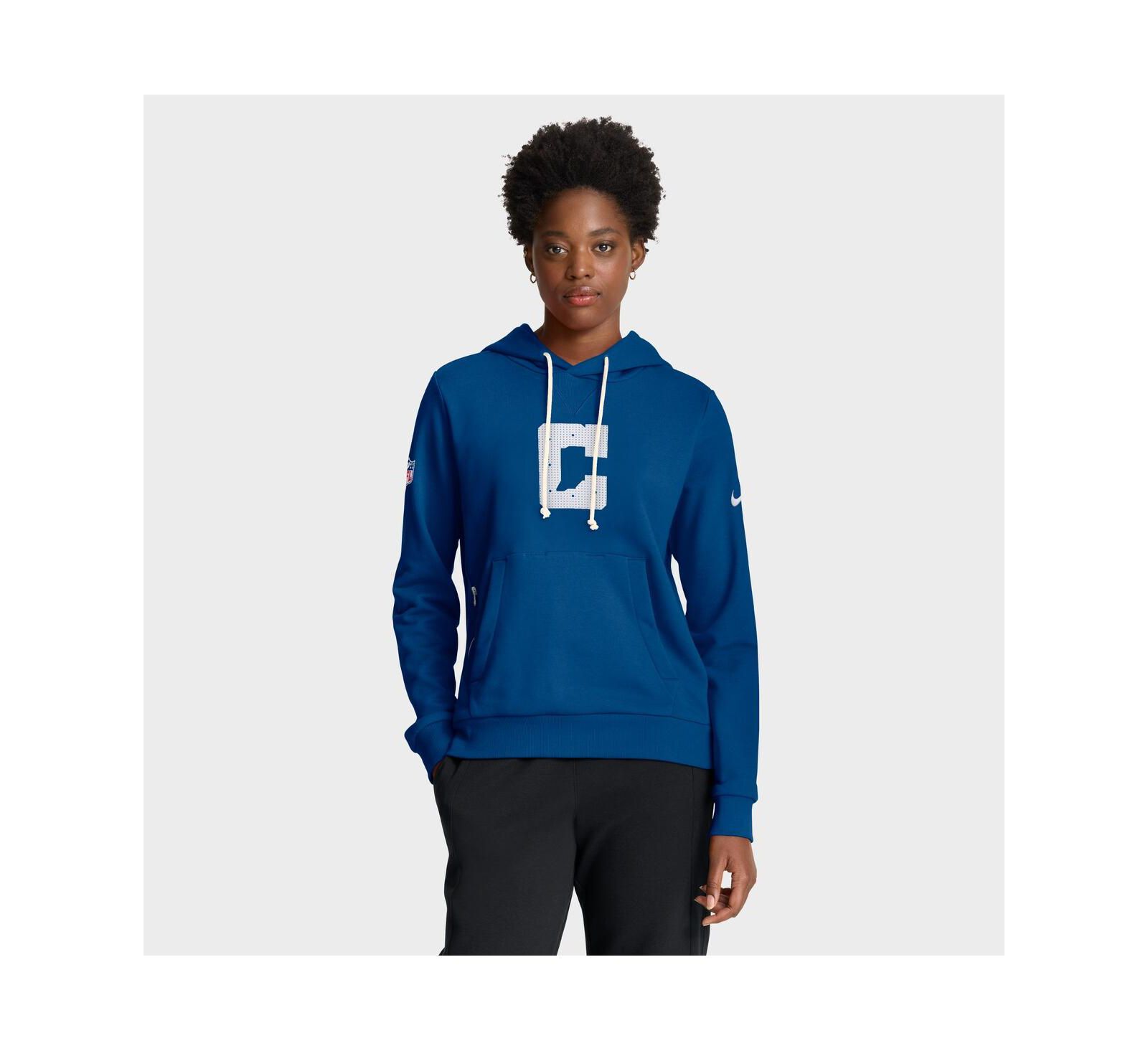 Женское худи Nike Indianapolis Colts Sideline Standard Issue Dri-FIT синее