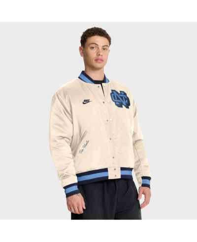 Мужская бомбер-куртка Nike North Carolina Tar Heels Legacy, бежевого цвета (Tan)